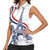 Custom France Women Rugby Women Sleeveless Polo Shirt Summer Flowers 2024