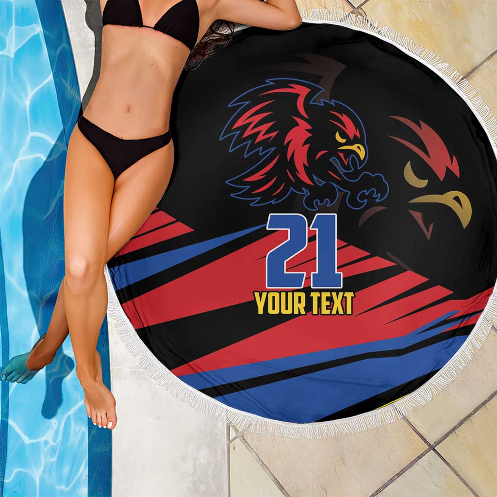 Custom Caribbean Cricket Antigua and Barbuda Beach Blanket - Wonder Print Shop