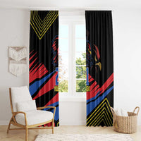 Custom Caribbean Cricket Antigua and Barbuda Window Curtain - Wonder Print Shop