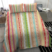 Nigerian Aso Oke African Ethnic Stripes Bedding Set