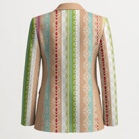 Nigerian Aso Oke African Ethnic Stripes Blazer
