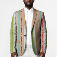 Nigerian Aso Oke African Ethnic Stripes Blazer