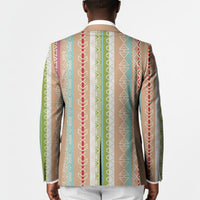 Nigerian Aso Oke African Ethnic Stripes Blazer