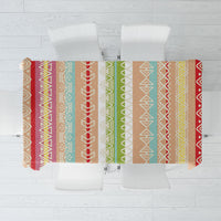 Nigerian Aso Oke African Ethnic Stripes Tablecloth