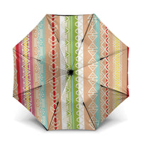 Nigerian Aso Oke African Ethnic Stripes Umbrella