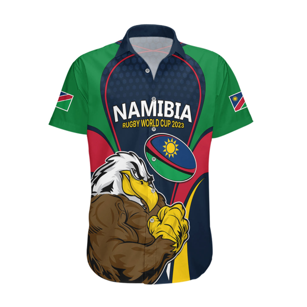 Namibia Rugby Hawaiian Shirt World Cup 2023 Eagle Mascot Come On Welwitschias - Wonder Print Shop