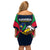 Namibia Rugby Off Shoulder Short Dress World Cup 2023 Eagle Mascot Come On Welwitschias - Wonder Print Shop