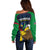 Namibia Rugby Off Shoulder Sweater World Cup 2023 Eagle Mascot Come On Welwitschias - Wonder Print Shop