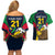 Custom Namibia Rugby Couples Matching Off Shoulder Short Dress and Hawaiian Shirt World Cup 2023 Eagle Mascot Come On Welwitschias LT9 - Wonder Print Shop