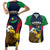 Custom Namibia Rugby Couples Matching Short Sleeve Bodycon Dress and Hawaiian Shirt World Cup 2023 Eagle Mascot Come On Welwitschias LT9 - Wonder Print Shop