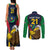 Custom Namibia Rugby Couples Matching Tank Maxi Dress and Long Sleeve Button Shirts World Cup 2023 Eagle Mascot Come On Welwitschias LT9 - Wonder Print Shop