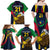 Custom Namibia Rugby Family Matching Off Shoulder Long Sleeve Dress and Hawaiian Shirt World Cup 2023 Eagle Mascot Come On Welwitschias - Wonder Print Shop