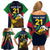 Custom Namibia Rugby Family Matching Off Shoulder Short Dress and Hawaiian Shirt World Cup 2023 Eagle Mascot Come On Welwitschias LT9 - Wonder Print Shop