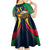 Custom Namibia Rugby Kid Short Sleeve Dress World Cup 2023 Eagle Mascot Come On Welwitschias - Wonder Print Shop