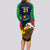 Custom Namibia Rugby Long Sleeve Bodycon Dress World Cup 2023 Eagle Mascot Come On Welwitschias - Wonder Print Shop