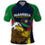 Custom Namibia Rugby Polo Shirt World Cup 2023 Eagle Mascot Come On Welwitschias - Wonder Print Shop