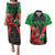 Wales Rugby Couples Matching Puletasi Dress and Hawaiian Shirt World Cup 2023 Dragon Mascot Come On Cymru LT9 - Wonder Print Shop