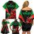 Wales Rugby Family Matching Off Shoulder Short Dress and Hawaiian Shirt World Cup 2023 Dragon Mascot Come On Cymru LT9 - Wonder Print Shop