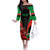 Wales Rugby Off The Shoulder Long Sleeve Dress World Cup 2023 Dragon Mascot Come On Cymru - Wonder Print Shop