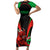 wales-rugby-short-sleeve-bodycon-dress-world-cup-2023-dragon-mascot-come-on-cymru