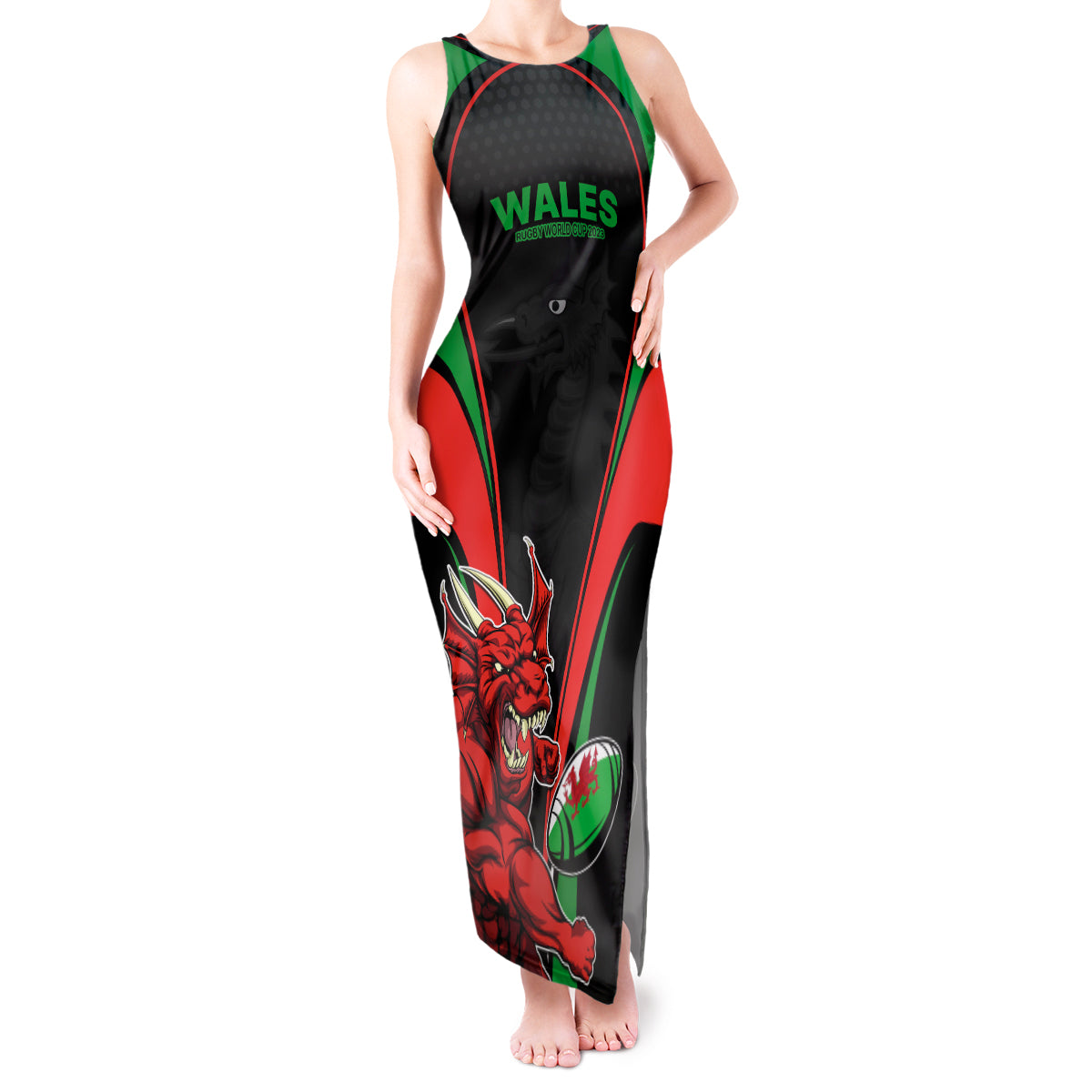 wales-rugby-tank-maxi-dress-world-cup-2023-dragon-mascot-come-on-cymru