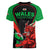 Wales Rugby Women V Neck T Shirt World Cup 2023 Dragon Mascot Come On Cymru - Wonder Print Shop