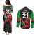 Custom Wales Rugby Couples Matching Puletasi Dress and Long Sleeve Button Shirts World Cup 2023 Dragon Mascot Come On Cymru LT9 - Wonder Print Shop