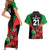 Custom Wales Rugby Couples Matching Short Sleeve Bodycon Dress and Hawaiian Shirt World Cup 2023 Dragon Mascot Come On Cymru LT9 - Wonder Print Shop