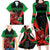 Custom Wales Rugby Family Matching Long Sleeve Bodycon Dress and Hawaiian Shirt World Cup 2023 Dragon Mascot Come On Cymru LT9 - Wonder Print Shop