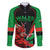 Custom Wales Rugby Family Matching Long Sleeve Bodycon Dress and Hawaiian Shirt World Cup 2023 Dragon Mascot Come On Cymru LT9 - Wonder Print Shop