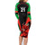 Custom Wales Rugby Family Matching Long Sleeve Bodycon Dress and Hawaiian Shirt World Cup 2023 Dragon Mascot Come On Cymru LT9 - Wonder Print Shop