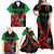 Custom Wales Rugby Family Matching Off Shoulder Maxi Dress and Hawaiian Shirt World Cup 2023 Dragon Mascot Come On Cymru LT9 - Wonder Print Shop