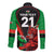 Custom Wales Rugby Long Sleeve Button Shirt World Cup 2023 Dragon Mascot Come On Cymru - Wonder Print Shop