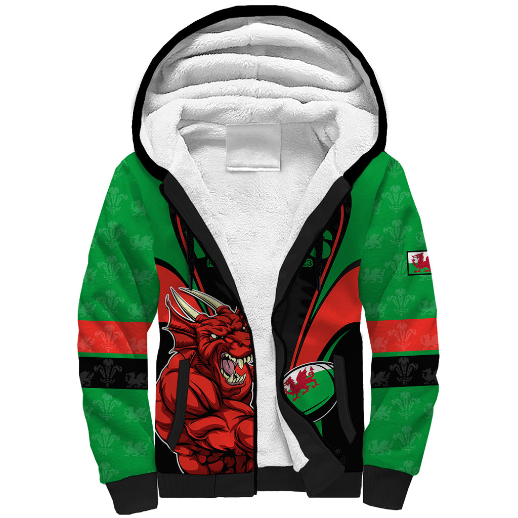 custom-wales-rugby-sherpa-hoodie-world-cup-2023-dragon-mascot-come-on-cymru