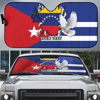 Personalized Cuba Venezuela Auto Sun Shade Fuerza Y Esperanza - Wonder Print Shop