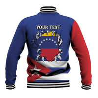 Personalized Cuba Venezuela Baseball Jacket Fuerza Y Esperanza - Wonder Print Shop