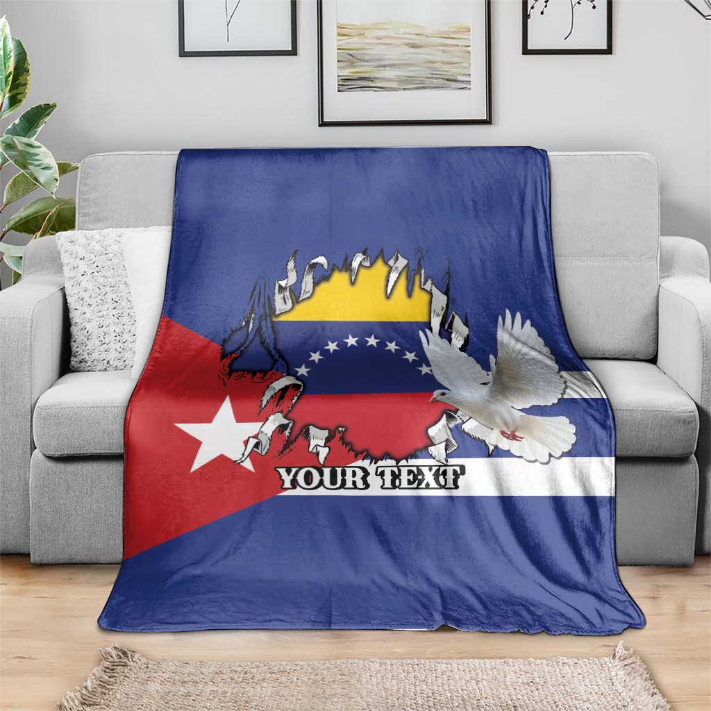 Personalized Cuba Venezuela Blanket Fuerza Y Esperanza - Wonder Print Shop