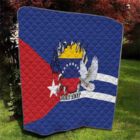 Personalized Cuba Venezuela Quilt Fuerza Y Esperanza - Wonder Print Shop