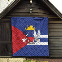 Personalized Cuba Venezuela Quilt Fuerza Y Esperanza - Wonder Print Shop