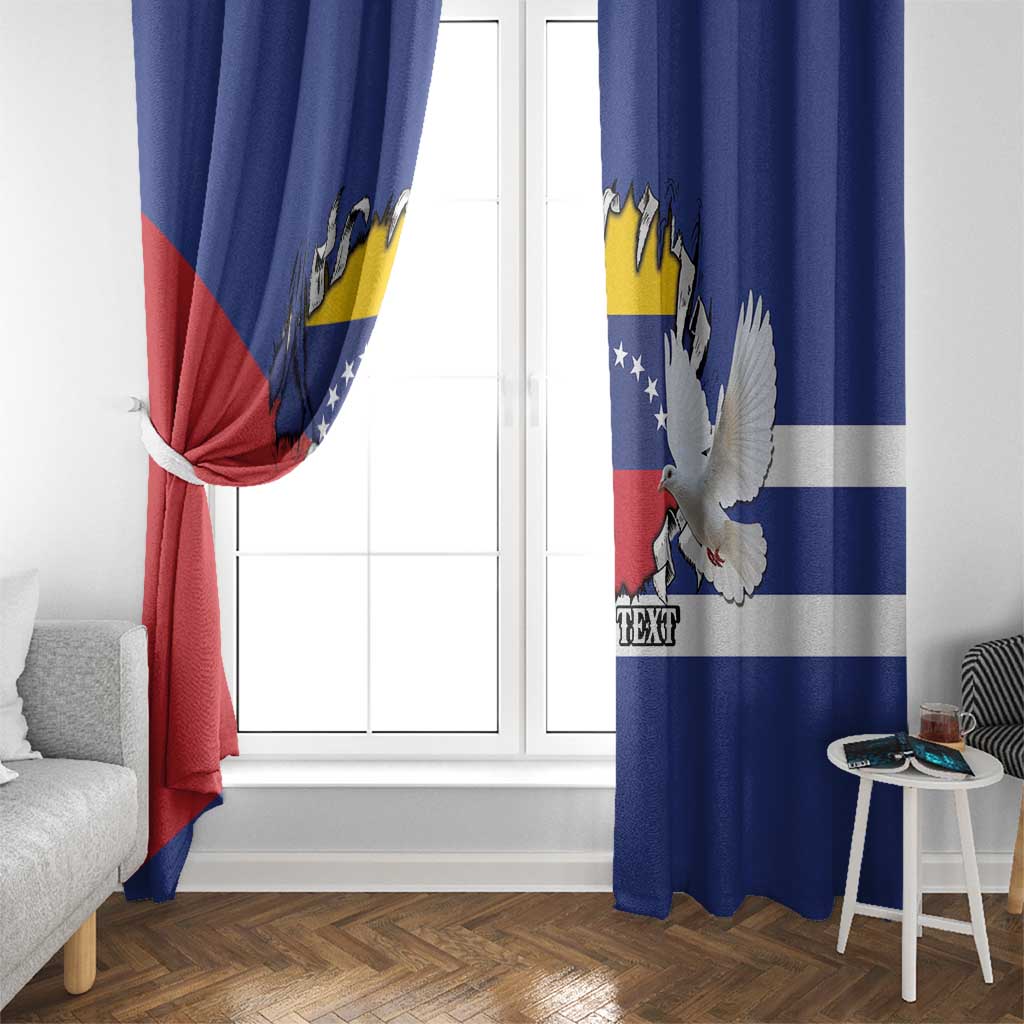 Personalized Cuba Venezuela Window Curtain Fuerza Y Esperanza - Wonder Print Shop