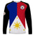 Philippines Concept Home Football Long Sleeve Shirt Pilipinas Flag Black Style 2023 - Wonder Print Shop