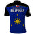 Philippines Concept Home Football Polo Shirt Pilipinas Flag Black Style 2023 - Wonder Print Shop