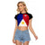 Philippines Concept Home Football Raglan Cropped T Shirt Pilipinas Flag Black Style 2023 - Wonder Print Shop