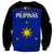 Philippines Concept Home Football Sweatshirt Pilipinas Flag Black Style 2023 - Wonder Print Shop