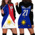 (Custom Text And Number) Philippines Concept Home Football Hoodie Dress Pilipinas Flag Black Style 2023 - Wonder Print Shop