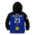 (Custom Text And Number) Philippines Concept Home Football Kid Hoodie Pilipinas Flag Black Style 2023 - Wonder Print Shop