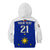 (Custom Text And Number) Philippines Concept Home Football Kid Hoodie Pilipinas Flag White Style 2023 - Wonder Print Shop