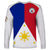 (Custom Text And Number) Philippines Concept Home Football Long Sleeve Shirt Pilipinas Flag White Style 2023 - Wonder Print Shop