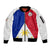 (Custom Text And Number) Philippines Concept Home Football Sleeve Zip Bomber Jacket Pilipinas Flag White Style 2023 - Wonder Print Shop