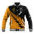 Australia Wallabies and Aotearoa Rugby Baseball Jacket Kangaroo Black Fern Maori Gold Vibe LT9 - Wonder Print Shop